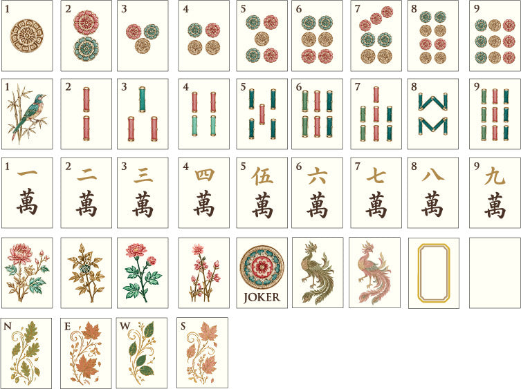 Tortoiseshell Mahjong Tiles
